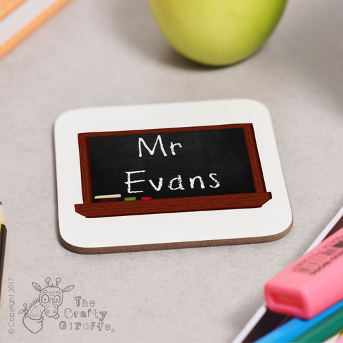 Personalised Blackboard Coaster