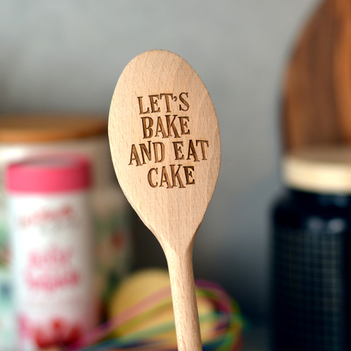 Personalised Wooden Spoon - Text Style 4