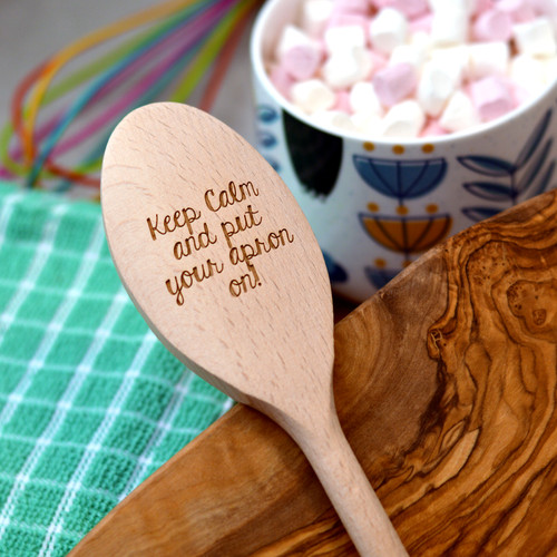 Personalised Wooden Spoon - Text Style 6
