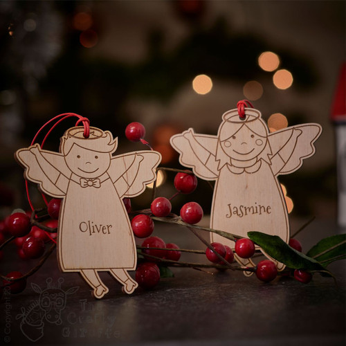 Personalised Angel Girl Decoration