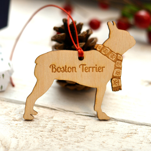 Personalised Boston Terrier Dog Pet Decoration - The Crafty Giraffe