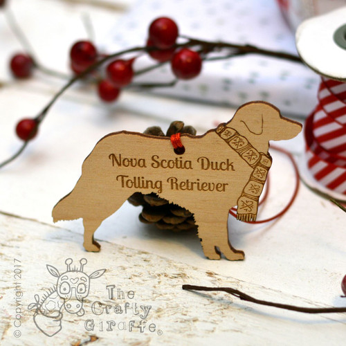 Personalised Nova Scotia Duck Tolling Retriever Decoration