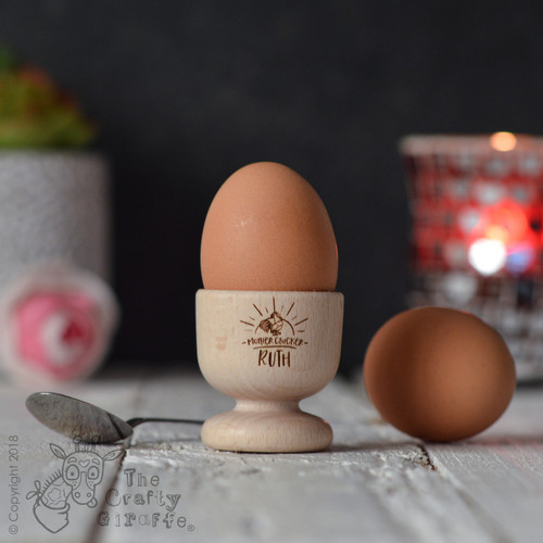 Personalised Mother Cluckers Egg Cup