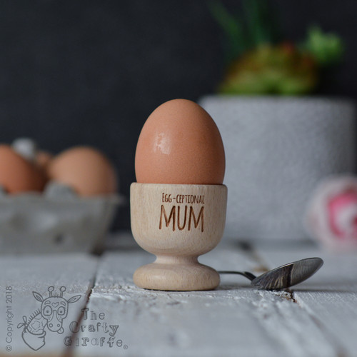 Personalised Egg-Ceptional Mum Egg Cup