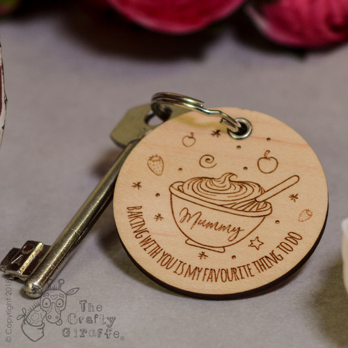 Personalised Baking with you Keyring