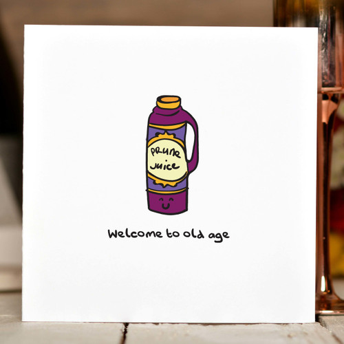 Welcome to old age Card - The Crafty Giraffe