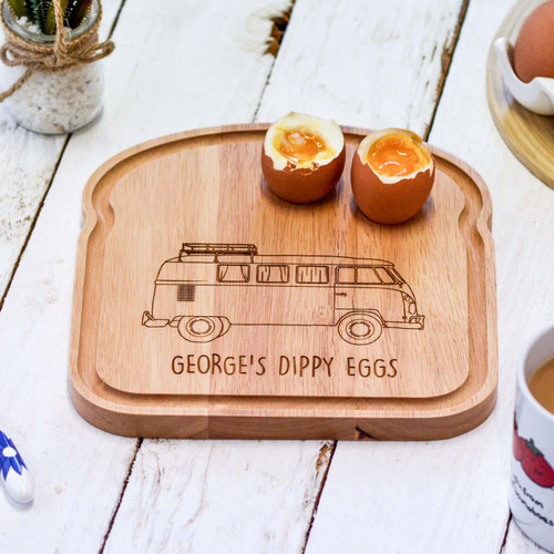 Personalised Breakfast Egg Board - Campervan