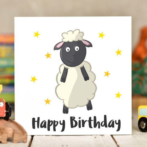 Sheep Birthday Card - The Crafty Giraffe