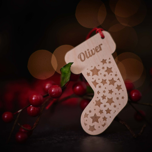 Personalised Starry Stocking Decoration