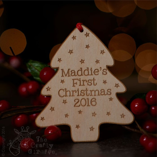 Personalised Christmas Tree Decoration