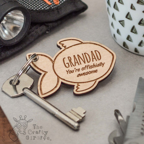 Personalised Fish Keyring - The Crafty Giraffe