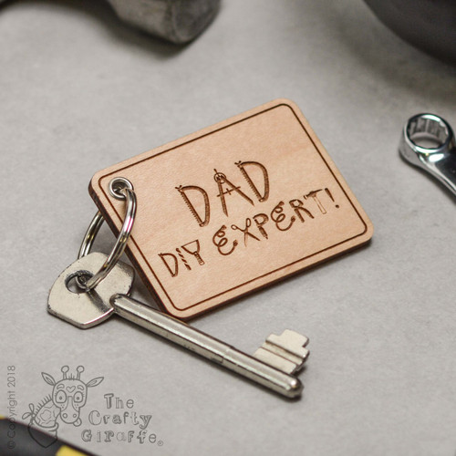 Personalised DIY Expert Keyring - The Crafty Giraffe