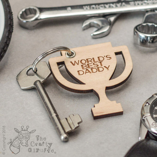 Buy Personalised Trophy Keyring From The Crafty Giraffe, the home of unique and affordable gifts for loved ones...