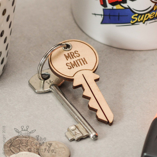 Personalised Key Teacher Keyring