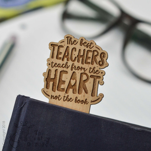 Personalised The best teachers teach from the heart Bookmark