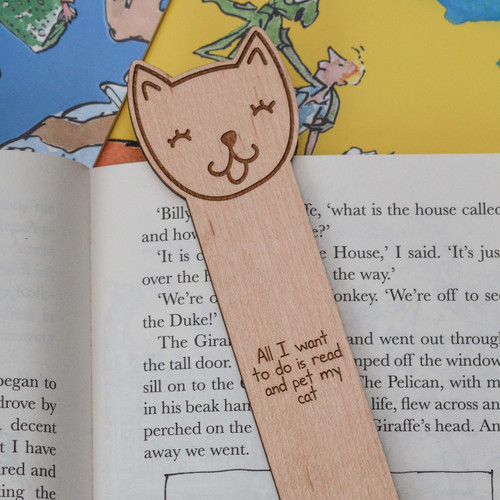 Buy Personalised Cat Bookmark From The Crafty Giraffe, the home of unique and affordable gifts for loved ones...