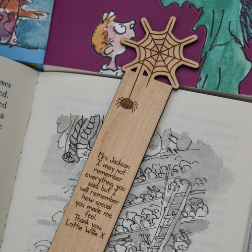 Buy Personalised Spider Bookmark From The Crafty Giraffe, the home of unique and affordable gifts for loved ones...