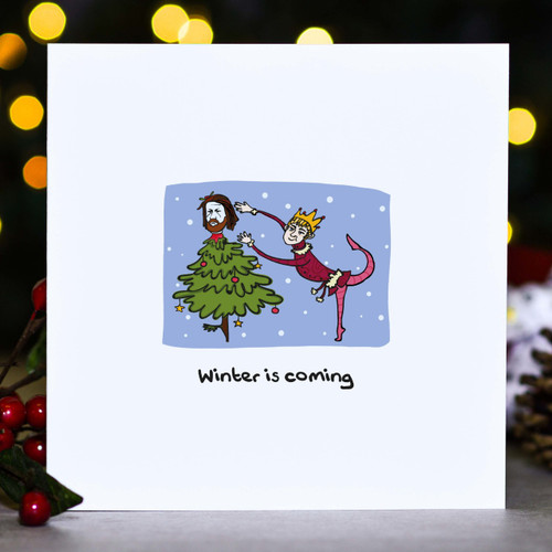 Buy Winter is coming - Ned GOT Christmas Card From The Crafty Giraffe, the home of unique and affordable gifts for loved ones...