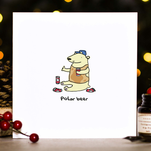 Buy Polar beer Christmas Card From The Crafty Giraffe, the home of unique and affordable gifts for loved ones...