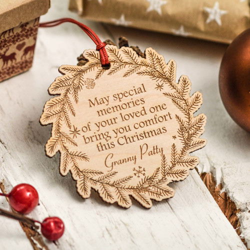 Buy Personalised Wreath Remembrance Decoration From The Crafty Giraffe, the home of unique and affordable gifts for loved ones...