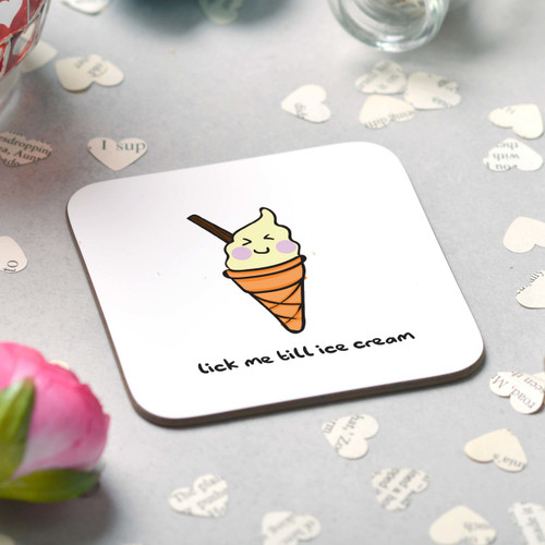 Lick me till ice cream Coaster