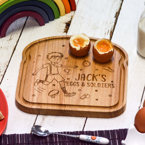 Personalised Breakfast Egg Board - Rugby