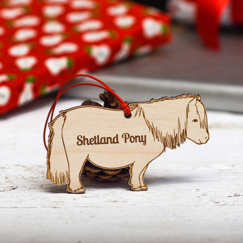 Personalised Shetland Pony Horse Decoration