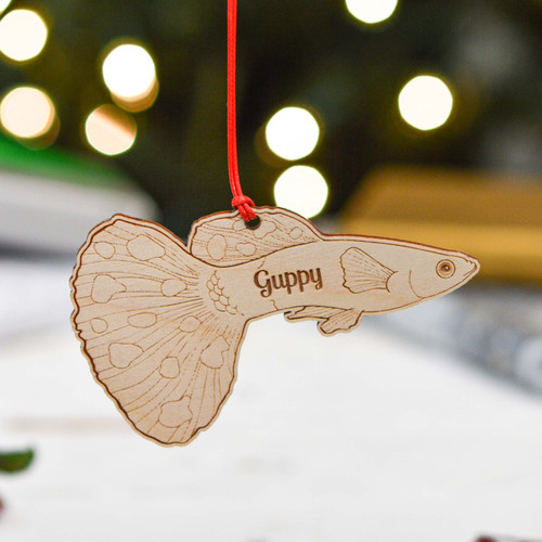 Personalised Guppy Decoration