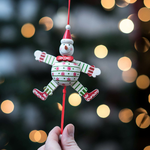 Rustic Snowman Jumping Jack