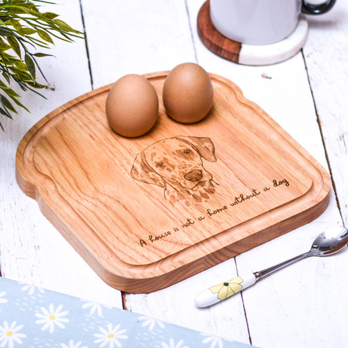 Personalised Breakfast Egg Board - Dalmatian