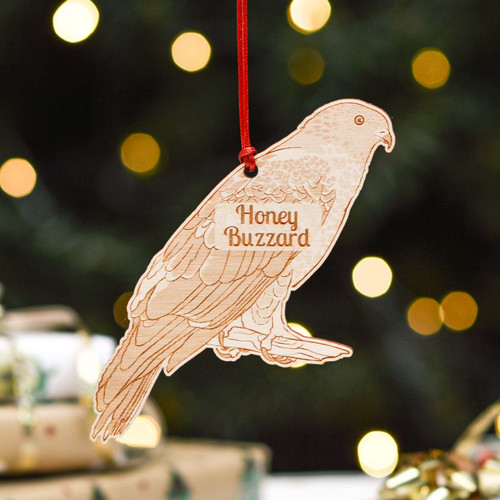 Personalised Honey Buzzard Bird Decoration