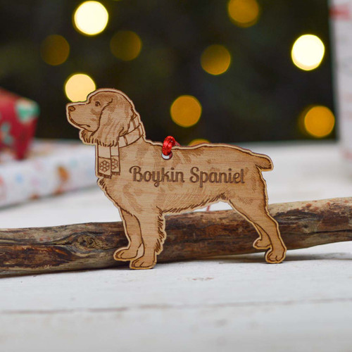 Personalised Boykin Springer Spaniel Dog Decoration - Detailed