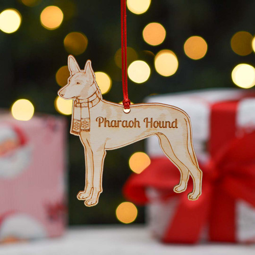 Personalised Pharaoh Hound Dog Decoration - Detailed