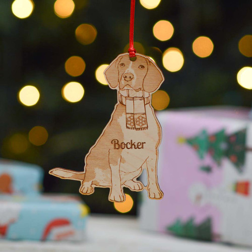 Personalised Bocker Dog Decoration - Detailed