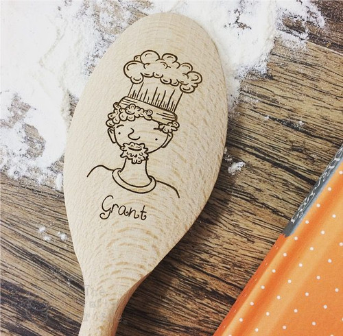 Personalised Character Spoon Face - Man - The Crafty Giraffe