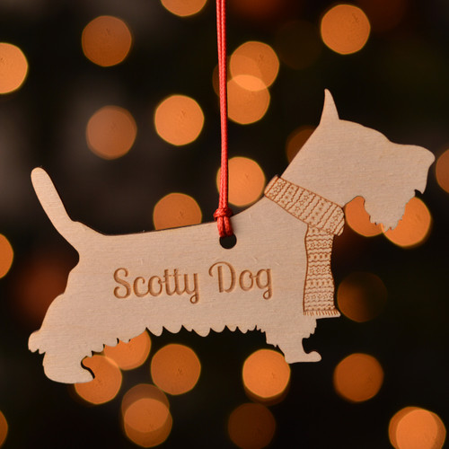 Personalised Scotty Dog Pet Decoration - The Crafty Giraffe