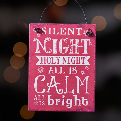 Buy Silent night Holy night plaque From The Crafty Giraffe, the home of unique and affordable gifts for loved ones...