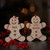 Personalised Gingerbread Man and Lady Decoration