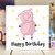 Pig Birthday Card - The Crafty Giraffe