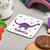 Personalised Purple Dinosaur Coaster - The Crafty Giraffe