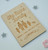 Personalised Family Wooden Card - The Crafty Giraffe