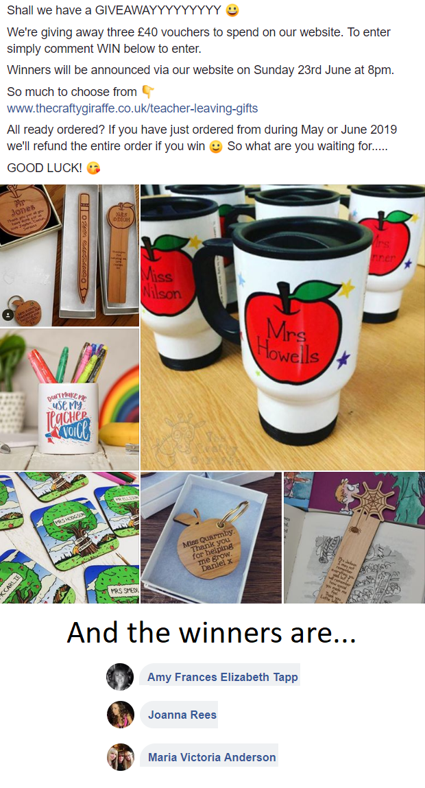 £40 VOUCHER THE CRAFTY GIRAFFE The Crafty Giraffe