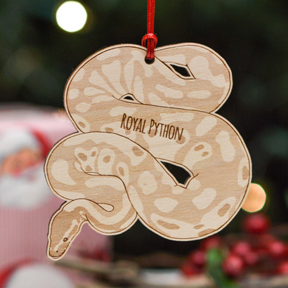 Personalised Royal Python Decoration - The Crafty Giraffe