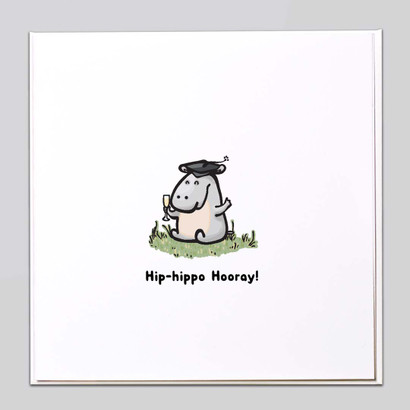 Hip-hippo Hooray! Card - The Crafty Giraffe
