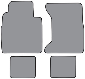 1974-1993 Dodge Ramcharger Floor Mat 4 piece Cutpile (FM365F, FM18R)