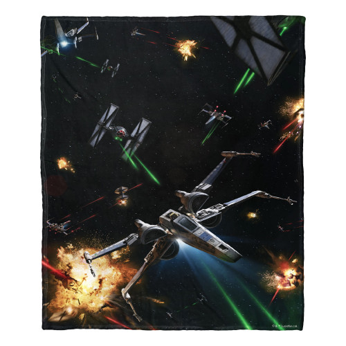 Star Wars; Fighters Aggretsuko Comics Silk Touch Throw Blanket; 50" x 60"
