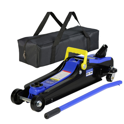 Floor Jack, 2 Ton Low Profile Floor Jack, Heav yDuty Steel Racing Floor Jack with Single Piston QuickLift Pump, Floor Jack Lifting Range 3.3"-15.2"