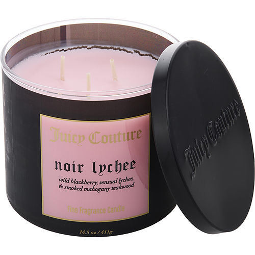 JUICY COUTURE NOIR LYCHEE by CANDLE 14.5 OZ