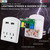 In Wall 2 USB 2 Outlet Surge Protector Outlet Adapter 2.4A USB Fast Charger ETL (2U2O-4)