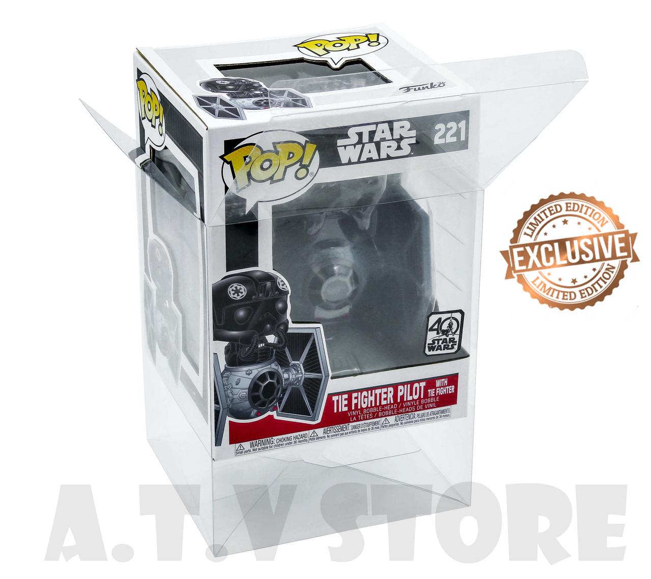 darth vader with tie fighter pop